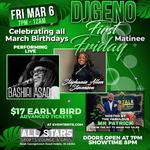 DJ Geno Presents: First Fridays Matinee w/Bashiri Asad & Stephanie Allen-Stevenson