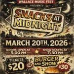 Snacks at The Elks - Wallace Music Festival Fundraiser