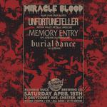 Miracle Blood, Unfortuneteller, Memory Entry,  and Burial Dance at Rushing Duck Brewing Co.