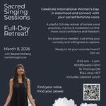Sacred Singing Session Full Day Retreat