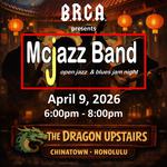 McJazz Band open jazz jam at The Dragon Upstairs