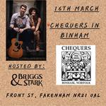 Open Mic Night @ Chequers Inn, Binham - Hosted by Briggs & Stark