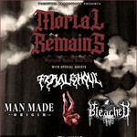 Dystopian Hymns Tour June 2026  MORTAL REMAINS - FERAL GHOUL - MAN MADE ORIGIN - THE BLEACHED