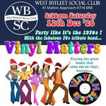 Vinyl Matters 70s Night @ West Byfleet Social Club KT14