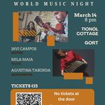 World Music Night w/ Javi Campos, Mila Maia and Agustina Taborda