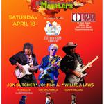 Rockin’ 4 Vets / Alive & Kicking Productions presents GUITAR MONSTERS,  featuring Jon Butcher, Johnny A., and Willie J. Laws, supporting the Jaffrey Food Pantry