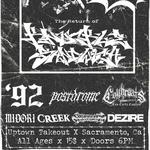 Knuckle Sandwich, '92, postdrome, The Cutthroats, MIDORI, Creek, DEZIRE, SILVERBACK