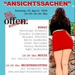 ANSICHTSSACHEN I Kunstkreis Purbach I 14.30 Livemusik I 10-18.00 offenes Atelier 