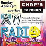 Bell-bottom beats. Vinyl vibes. Zero regrets. AM Radio Tribute Band doesn’t just play the classics; they revive them. Get loud, get nostalgic, get ready to dance like it’s back in the day at Chaps Taproom! Admission is free, so grab your friends and join us as we celebrate all genres of music from Motown and Disco to Country and Rock at 5pm!