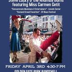 Free Happy Hour Concert in Golden Gate Park, SF CA with Steve Lucky & the Rhumba Bums