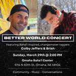Better World Concert w/ Colby Jeffers & Brian - Fairfield, IA