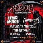 PRISONER Call Of The Reaper Tour with LEWD ANTICS & Nokturna