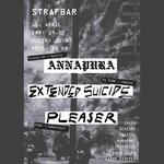 Strafbar Koncert: Annapura (Mexico) + Extended Suicide + Pleaser