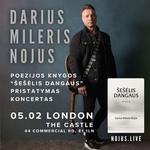 Nojaus poezijos knygos "Šešėlis dangaus" pristatymas-koncertas Londone 02.05.2026