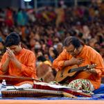 Debashish and Suryadipta Bhattacharya at the Sankat Mochan Festival