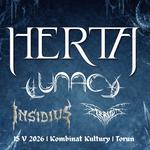 Herta (GR) / Lunacy / Insidius / Eteritus  - 15 V 2026 - Kombinat Kultury, Toruń