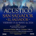 Saurom, Concierto ACÚSTICO -EL SALVADOR 