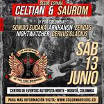 Saurom en concierto junto a Celtian en Bogotá Colombia