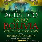 Saurom en concierto Acústico en La Paz, Bolivia