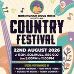 The Birmingham Dogs Home Mini Country Music Festival 2026