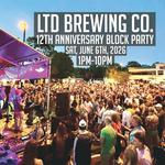 LTD BREWING 12th ANNIVERSARY BLOCK PARTY