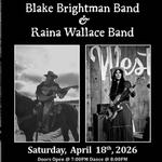 Raina Wallace Band & Blake Brightman Band @ The Attic