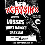 xcrysinx, Losses, Hurt Hawks, Draxula in Victorville