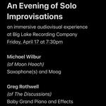 An Evening of Solo Improvisations w/ Michael Wilbur and Greg Rothwell