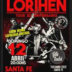 LÖRIHEN vuelve a SANTA FE!! Domingo 12/4