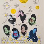 « L’humeur du jaune d’œuf à midi » + signature d'estampe / collab’ avec Clara Castagné.