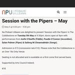Session with the Pipers concert series 