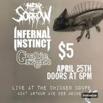 Heir of Sorrow, Infernal Instinct, and Goalie Fight at The Chicken Coupe