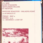 S.S. Web/The Blind Staggers/Gentleman Deluxe/Wylie Jakobs