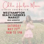 Chloe Halpin live solo acoustic at WHB farmer's market