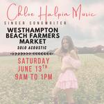 Chloe Halpin live solo acoustic at WHB farmer's market