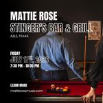 Mattie Rose: Stinger's Bar & Grill