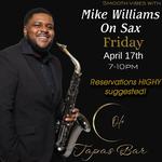 Mike Williams on Sax Live at Ole' Tapas Bar 