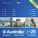 Blah Records presents Black Josh, Lee Scott & Sly Moon LIVE in Perth