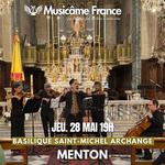 Concert à Menton : Rossini, Telemann, Taffanel, Tchaïkovsky, Bizet, Aznavour, Wieniawski, 