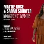 Song Swap: Mattie Rose & Sarah Schafer @ Roanoke Tavern