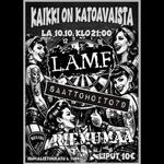 KAIKKI On Katoavaista (PUNK- ILTA)/ TURKU @Nirvana 