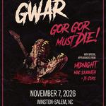 GWAR with Midnight, Mac Sabbath & X-Cops