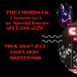 The Chords UK ( acoustic Set )  As Special Guests of CLASS of 79