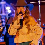 Billie Jo full band performing after the Mesquite Rodeo 