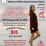 Mission Coffee House Concert Series - Annika Catharina