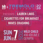 KEXP & Tremolo Fest Presents: Lauren Lakis, CIgarettes for Breakfast, Waves Crashing