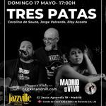 Tres Patas: Carolina de Souza, Jorge Valverde y Eloy Acosta