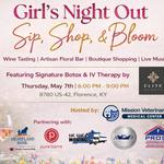 Girl's Night Out - Sip, Shop & Bloom