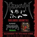 Kranium: Officiell releasefest för “Totalitarian Scourge” - Växjö, Sweden