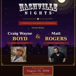 Craig Wayne Boyd & Matt Rogers at The Princess Theatre, Decatur, AL